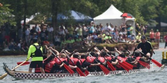 Charlotte Asian Festival's Dragon Boat race. COURTESY OF ANDREA LEE