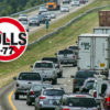 Traffic on I-77 near Exit 30 at Davidson.