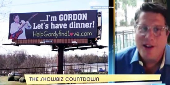 ENGLE SPENT ‘A FEW THOUSAND’ ON THIS DATING BILLBOARD BACK IN 2013