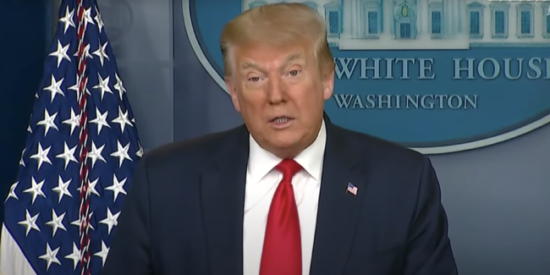 In a press conference today President Donald Trump announced payrolls rose by 4.8 million last month