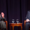 Hicks interviews President Carter at Oxford College of Emory University in 2019.