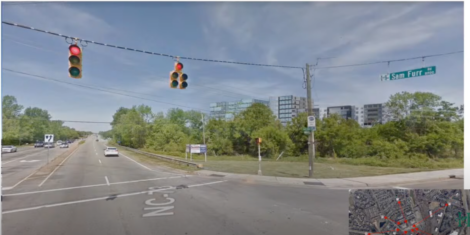 Rendering of new buildings in Birkdale as seen from Sam Furr