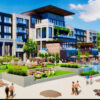 A rendering of the planned Sunset Cove resort in Mooresville.