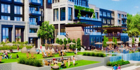 A rendering of the planned Sunset Cove resort in Mooresville.