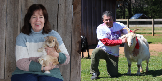Joan Rizzo, left, joins Rescue Ranch as its new development manager and Todd Fowler as the new humane education manager.