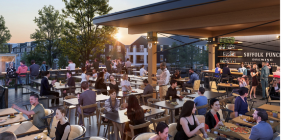 Suffolk Punch Brewing coming to Birkdale Artist's rendering of new rooftop bar in Birkdale / Suffolk Punch
